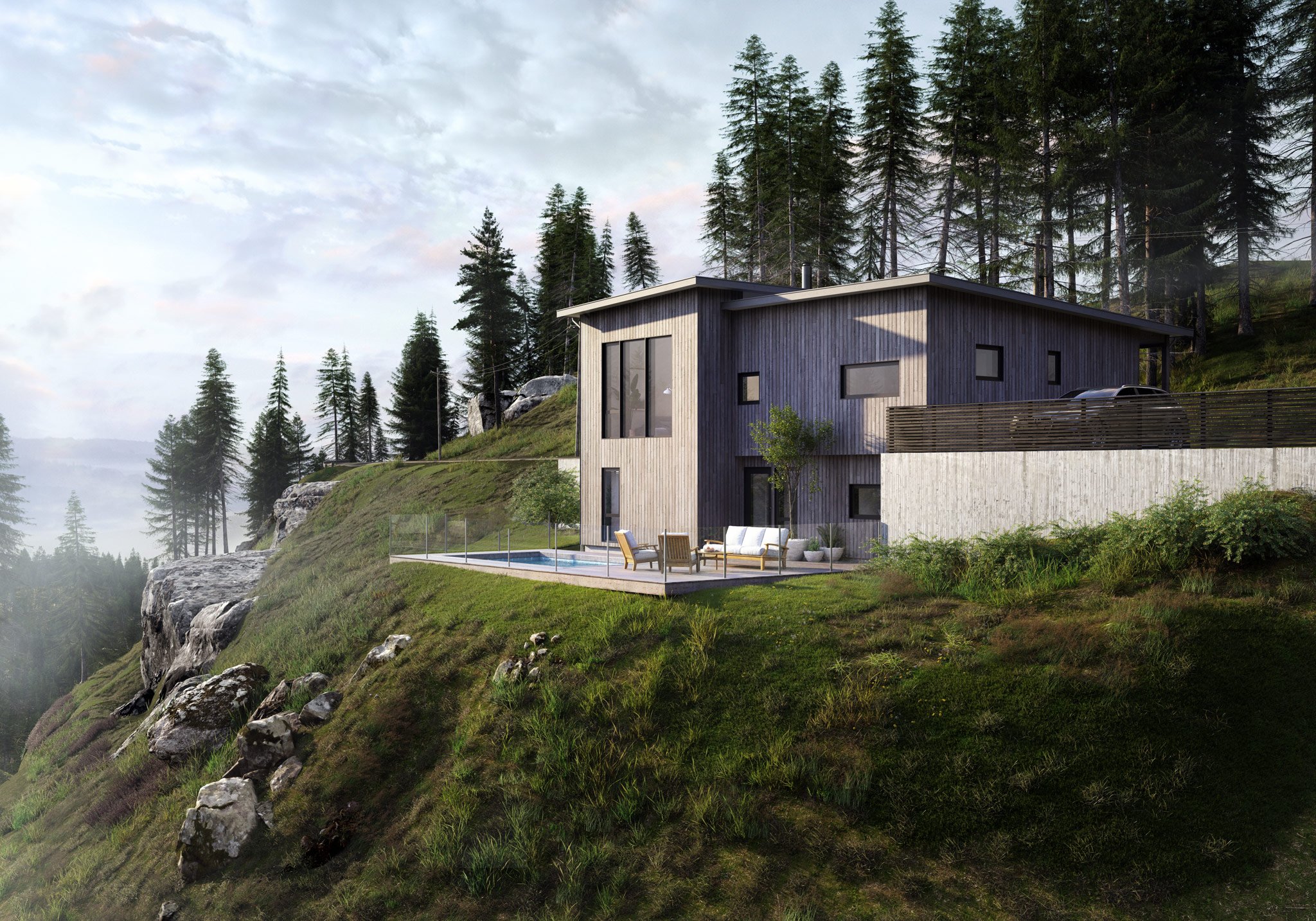 Hellvik-Hus 3d exterior images by Cadesign form
