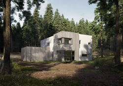 3d visualisation of housing development created by Cadesign form